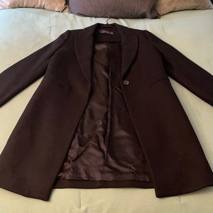 Zara wool long line coat